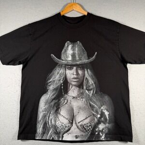 Beyonce Renaissance World Tour 2023 Graphic T-Shirt Mens XL Black Concert Merch